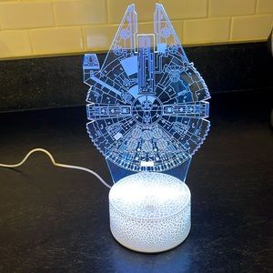 Star Wars 3 D Nightlight.  Millennial Falcon